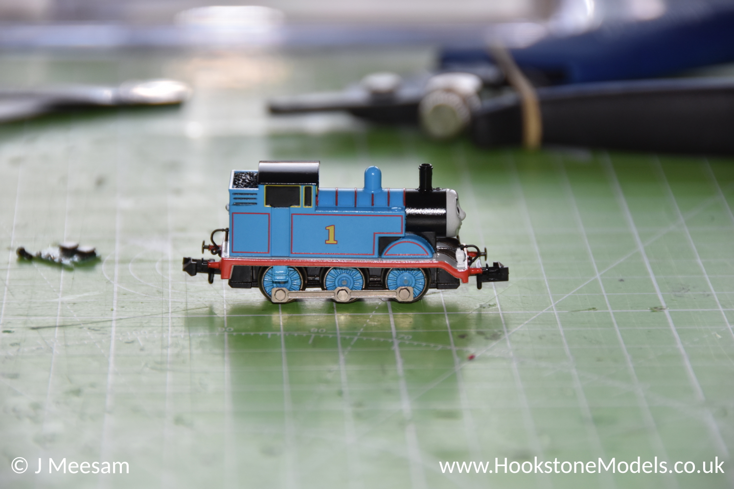 DCC conversion of the Bachmann N Gauge ('N Scale') Thomas The Tank Engine model.