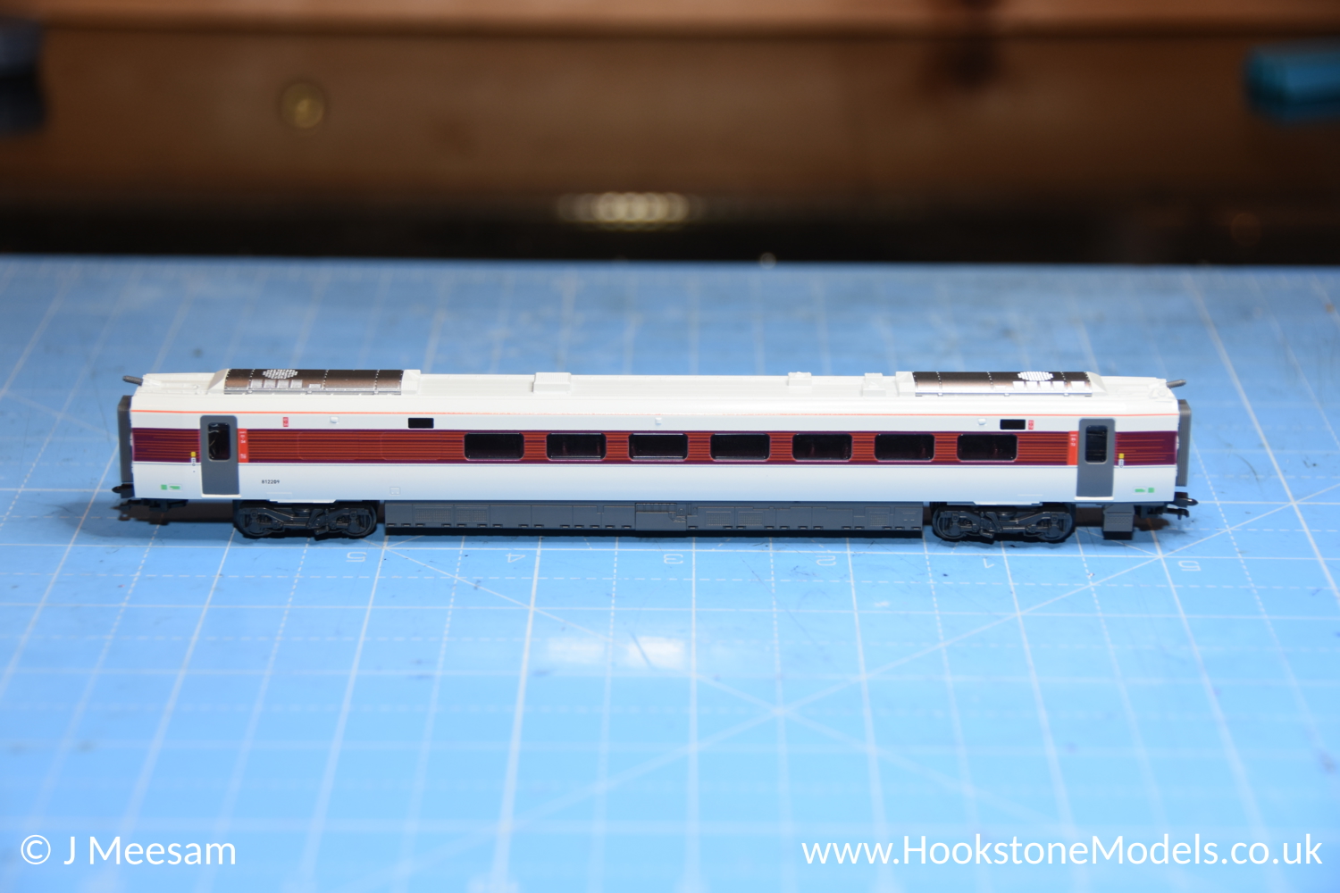 DCC conversion of any version of the Kato N Gauge Class 800 model, including LNER or GWR versions. The simplest conversion involves fitting a decoder to the motorized centre car. We can also fit decoders to the dummy driving cars at each end to give correct DCC controllable directional red/white lighting. We can also install interior lightbars into all coaches in your set.