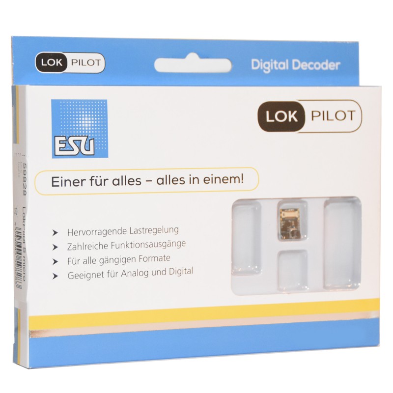 ESU LokPilot 5 Micro Next18 DCC Decoder ESU LokPilot 5 Micro Next18 DCC Decoder